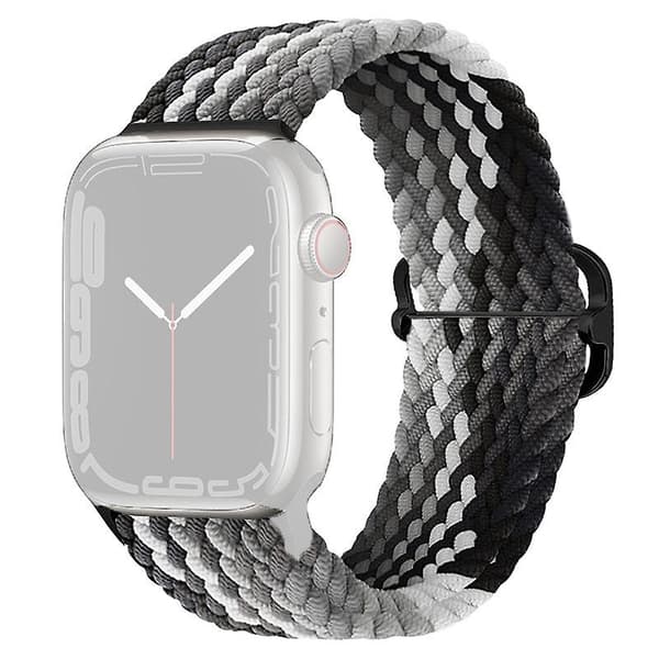Urrem 2 stk. til Apple Iwatch 7. generation, justerbar nylonvævning