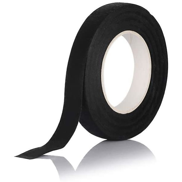 3 ruller 1/2\" bred 30 yard/rulle blomstertape blomsterstilk indpakningstape buket stilk indpakning til blomsterhåndværk (grøn, brun, sort)