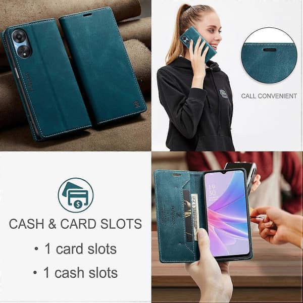 Kompatibel med Oppo A78 5G telefonfodral Black