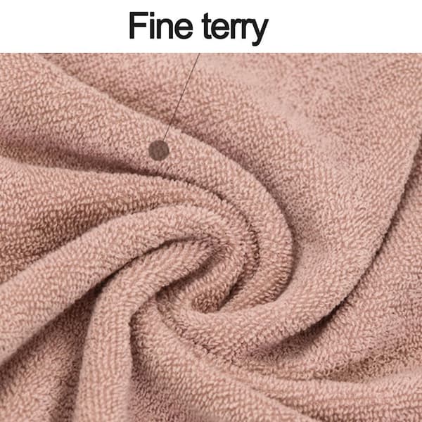 100% Bomuld Badehåndklæde Sæt Med 2| Oversized Badehåndklæder| Absorberende Badehåndklæder| 70*134cm Lotus root pink