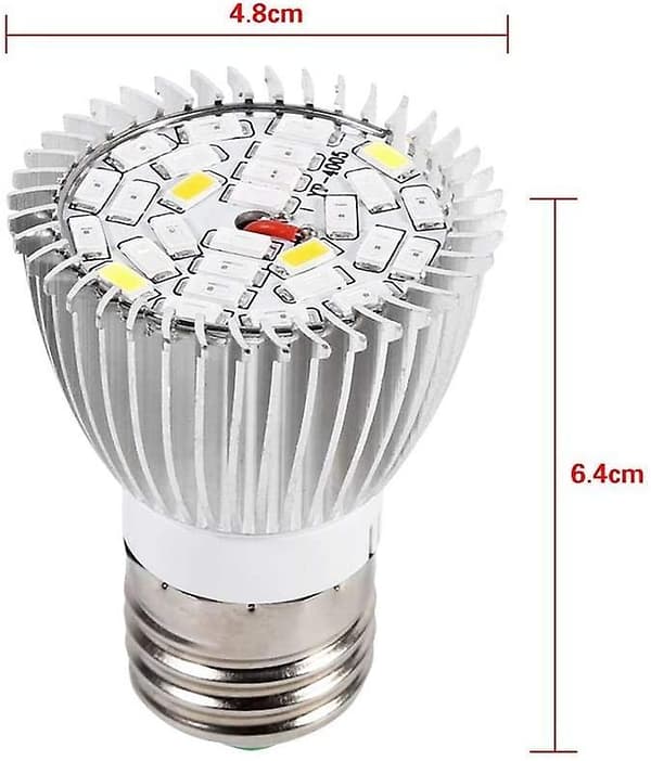 Växtlampa, led10w E27 Hög effekt Full Spectrum Led Panel Växthus Hydroponisk Växt Växtlampa