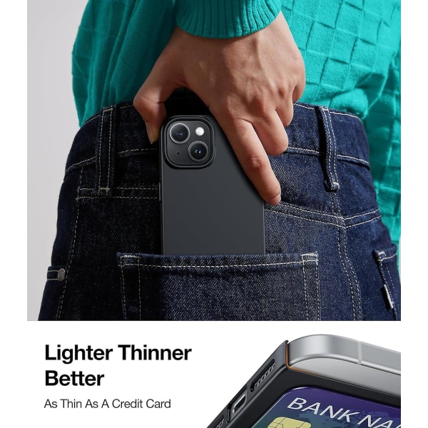 Slankt Designet Til Iphone 15 Cover, Ultratyndt Robust Beskyttelsescover grey iPhone15Pro