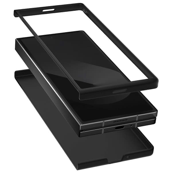 Specialetui med glitterlæder til Samsung Galaxy Z Fold - Pink Pink