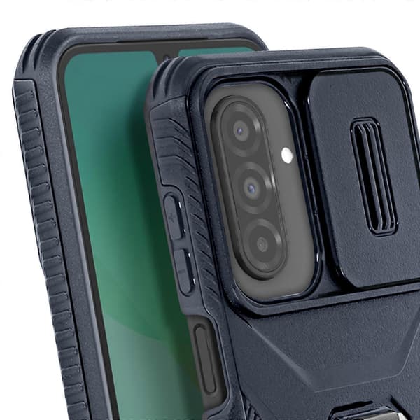 Etui til Galaxy A26 Ring Support Kameradæksel, Mørkeblå