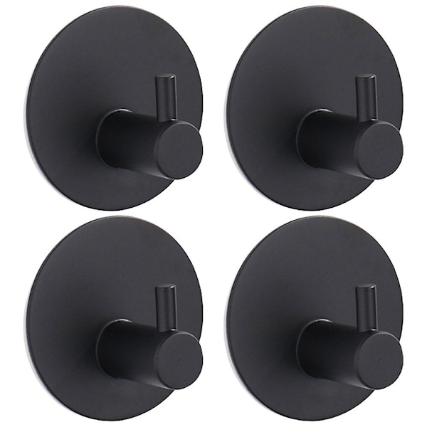 4 st badrum, kök, spikfri metall, sömlös krok, vägg, kläder, hattar, krok, självhäftande krok style3