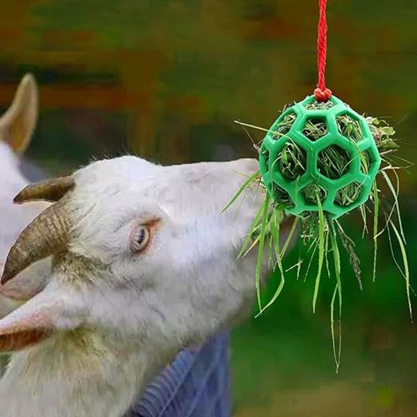 Hästgodisboll, 3 stycken foderbollar häst hängande höfoderstation gummi hö-foderdispenser multifunktionell hästboll för hästar getar