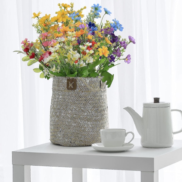 10 stk. Kunstige Blomster, silkeklut Falske Tusenfryd Villblomster