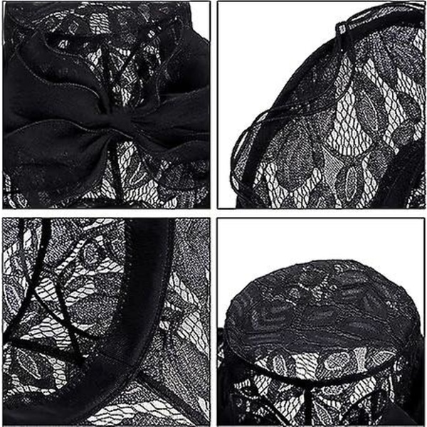 Sztxj Dame Bryllupshat Elegant Blonde Solhat Strand Rejse Sommer Solbeskyttelse Kasket Skygge Udendørs Fascinator Til Fest Galla Ferie
