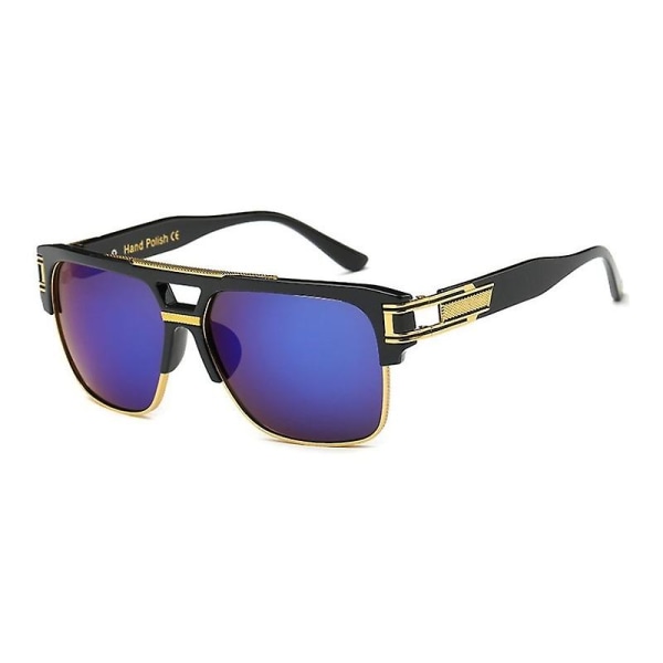 Klassiska lyxiga solglasögon för män Glamour Fashion Brand Solglasögon för kvinnor Spegel Retro Vintage Fyrkantiga Designer Shades C04 MERCELYN