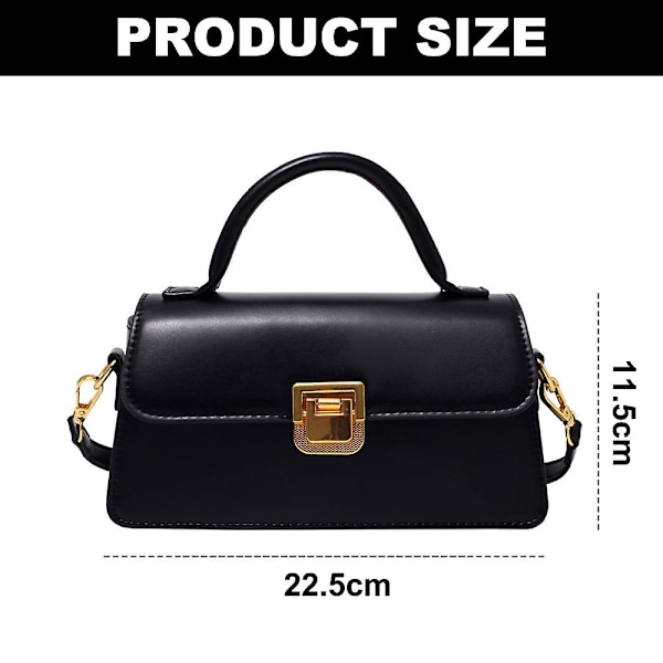 Dam Läder Messenger Bag Är Lämplig För Daglig Resa, Axelväska Mode Handväska. black