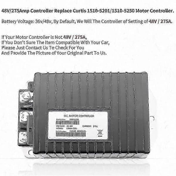 2026 36v/48v elektrisk golf børstet DC-motorhastighedsregulator 1266-5201 til elektrisk golf
