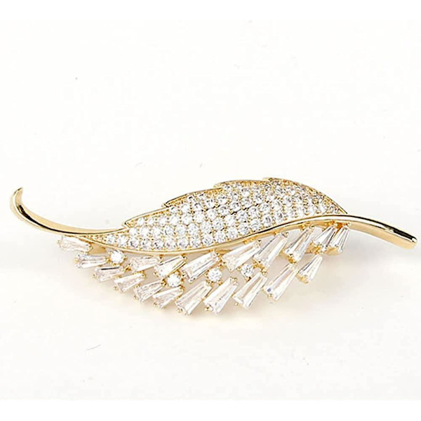 Elegante Blad Corsage Brocher Smykker Til Kvinder Mode Perle Kostume Brocher Og Nåle