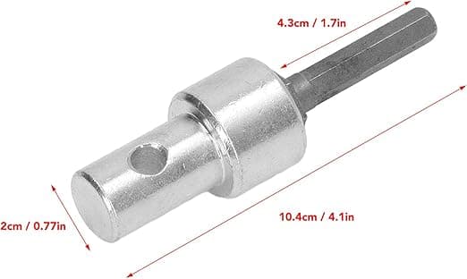 Adapter til jordbor, Adapter til havebor i kulstofstål Rund skaftgevind Nøglefri borepatronadapter