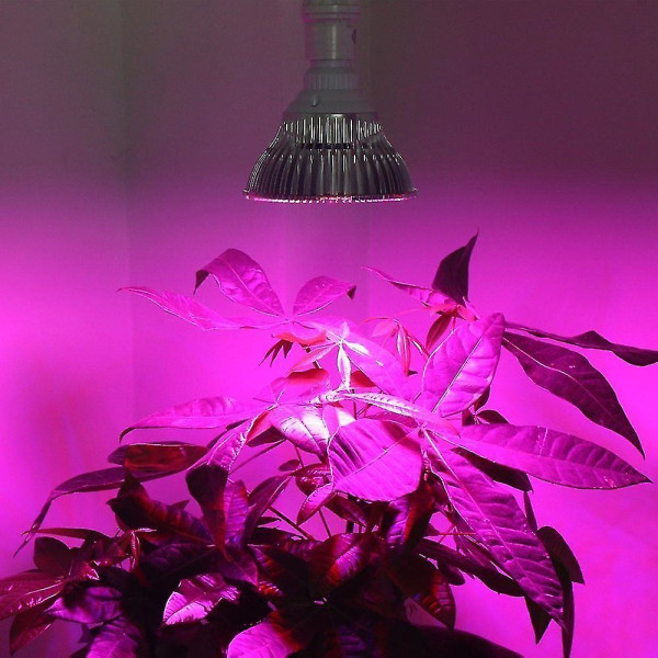 18w odlingslampor, led odlingslampor för inomhusväxter, odlingslampa för inomhusträdgård Växthus ekologiska och hydroponiska växter Full Spectrum (e27 18leds