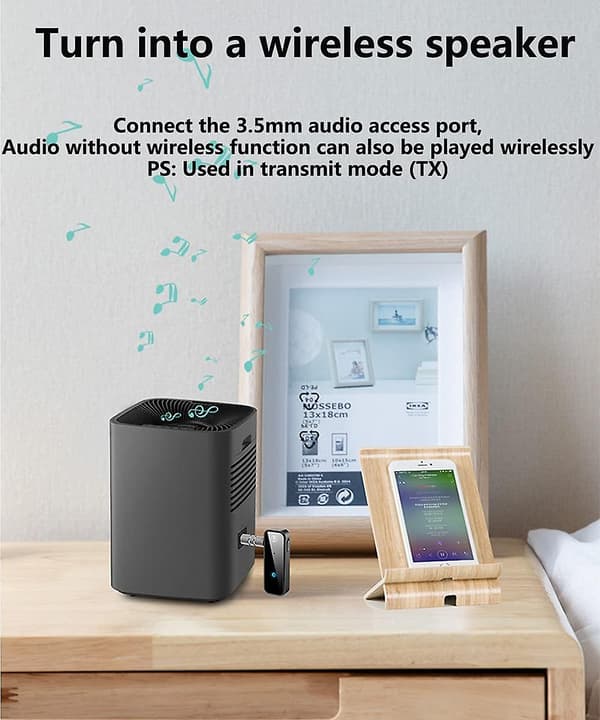 Bluetooth Receiver Aux Jack, 3,5 mm Bluetooth-adapter til bil med stereoudgang