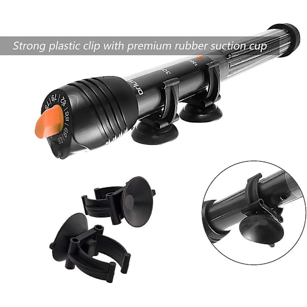 25 Stykker Akvarie Sugekop Rørholder, Akvarie Sugekop Fiske Tank Sugekop Klips Plastik Pvc Sort