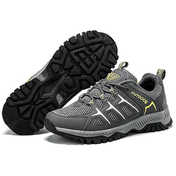 Vandringsskor för män och kvinnor, låga sneakers för utomhusspårning, vandring, promenader 3Ds2101 Gray EU 41