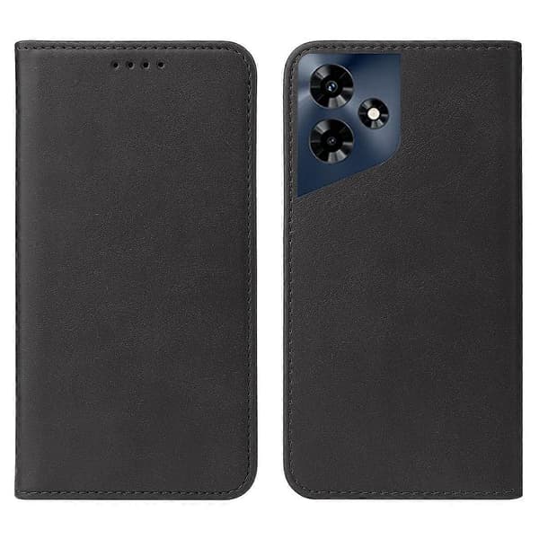 Magnetisk Stängning Läder Telefonfodral Black For Infinix Note 30 Pro