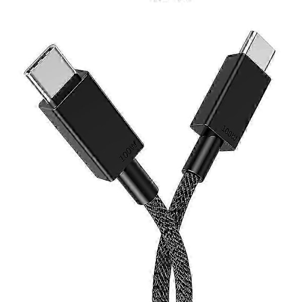 100W USB-C til USB-C Hurtig Opladerkabel 0,5m PD Strømforsyning Data Synkronisering White