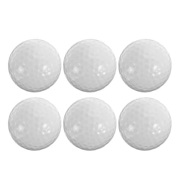 6-pakning lysende golfballer - Tilfeldig farge