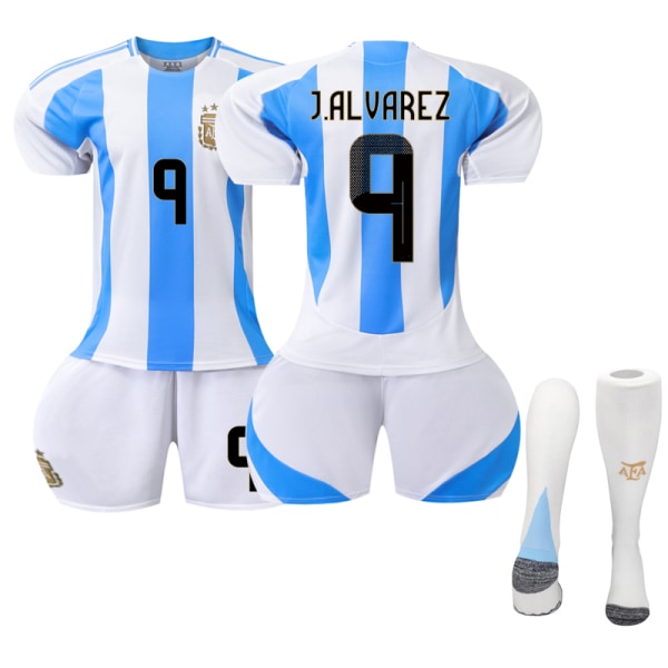 2024 Nya Argentina Fotbollströjor #9 J.Alvarez Träningströjor 20