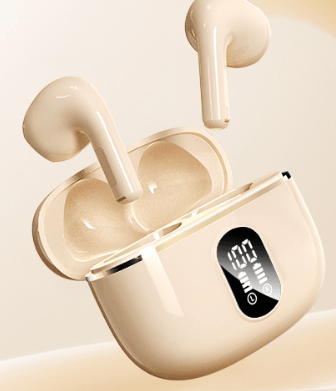 Bluetooth In-Ear Hovedtelefoner, Trådløse Hovedtelefoner til iPhone og Android apricot