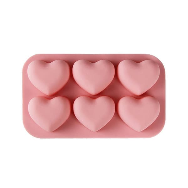 2 stk kakeform hjerte bakeform silikon liten hjerteform muffins bakeplate isbitform såpe bakeform 2
