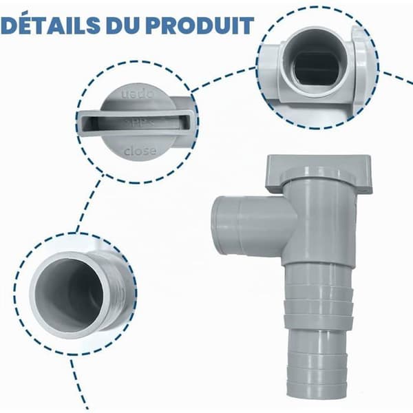 32 mm poolavstängningsventil, 32 mm Bestway 32 mm anslutningssats, 32 mm poolventil, underhållstillbehör