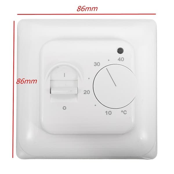 230V 16A Mekanisk Gulvvarmetermostat Temperaturkontrolkontakt med Gulvsensor