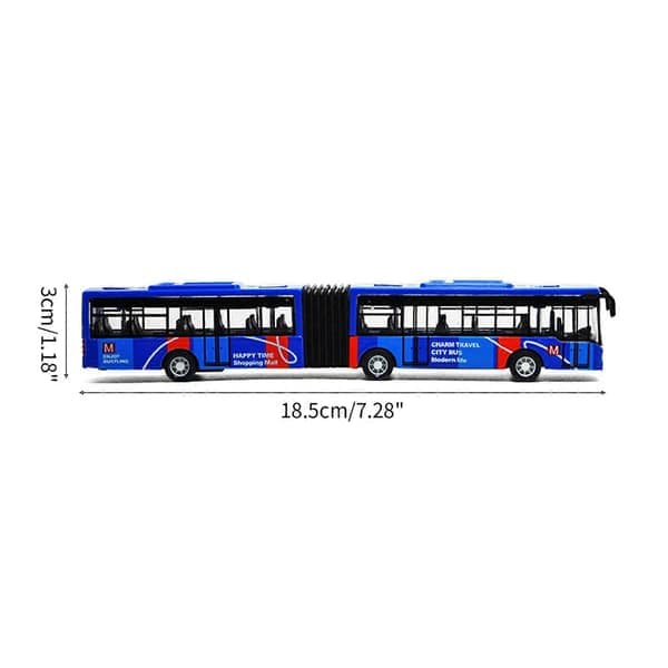 Realistisk bybus træk tilbage legetøj Børn model legetøj brætspil Bedste gave Green