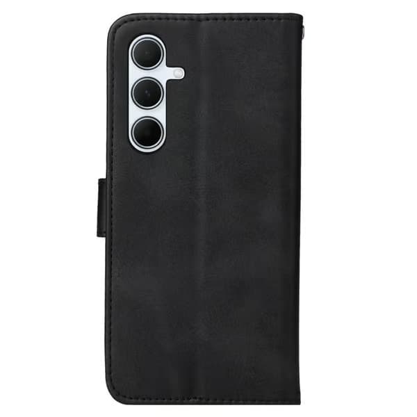 SKALO Samsung A56 5G PU-læder pung-etui - Flere farver Sort_max Sort