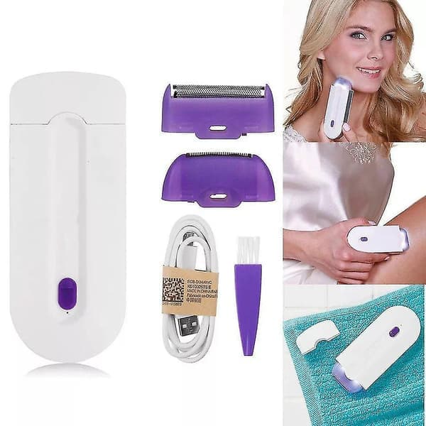 Blåt lys sensor epilator, kvinders barbermaskine induktionsepilator, laser hårfjerning