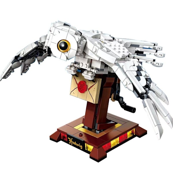 Film Harry Potter Uggla Hedwig modell Mini byggstenar