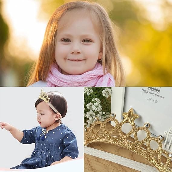 2 stk krone tiara barn baby krone tiara småbarn spedbarn H