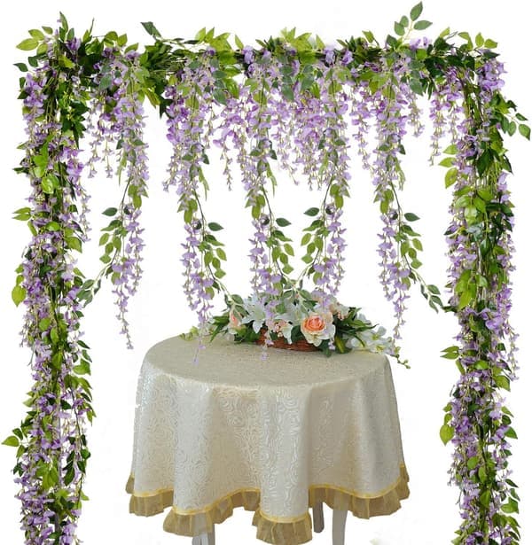 Kunstig Blåregn Blomstergirlander, Kunstig Blåregn Ranke