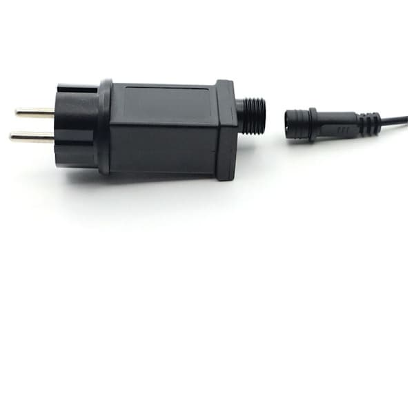 12V LED strømadapter, LED-transformator IP44 lavspent LED-adapterdriver for julelys, lyslenker