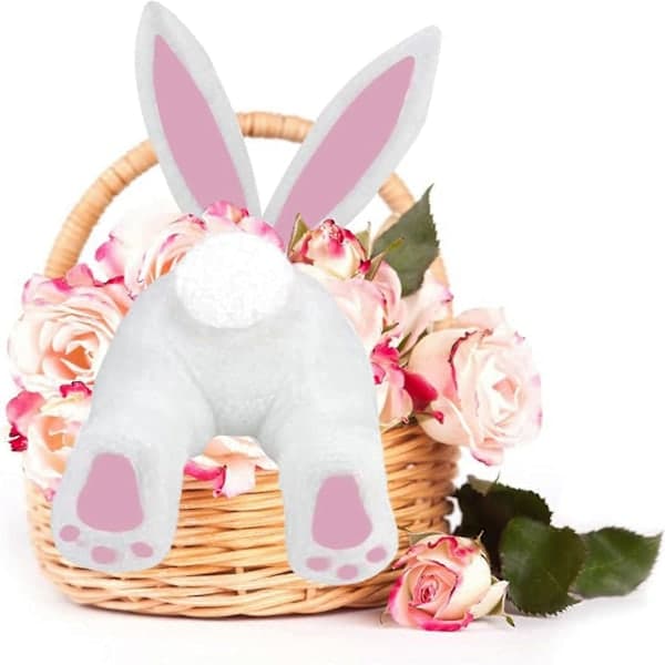 Bunny Butt for Wreath, Easter Wreath Decorations, Easter Outdoor Hanging Welcome Sign Wreath Attachment