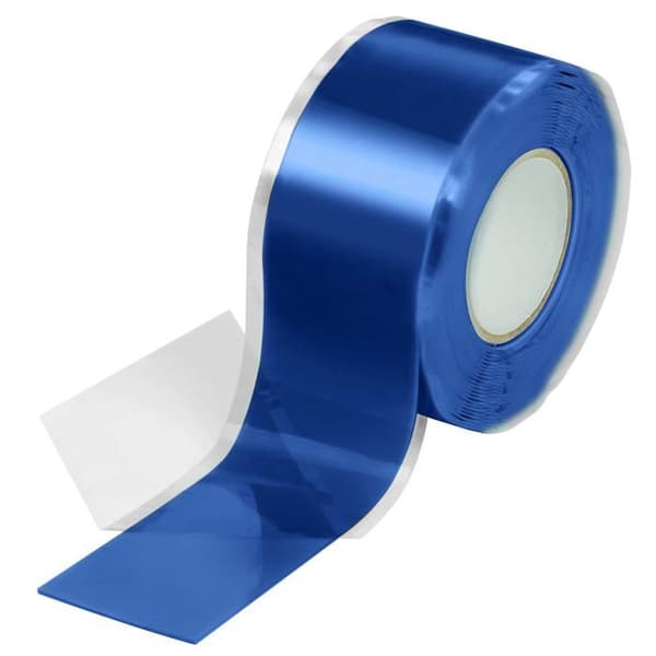 Selvklebende silikontape 3m x 25mm blå – vanntett isolasjon, UV-bestandig, -30° til 100°C