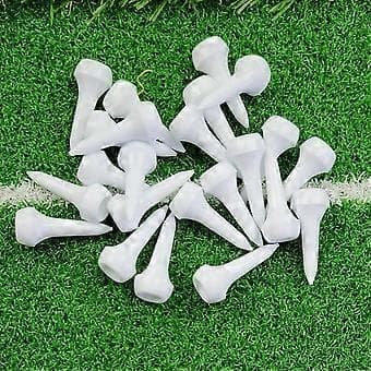 30 stk sopphode korte golf-tees ballstativ profesjonelle hvite plastgolf-tees golftilbehør for driving range White