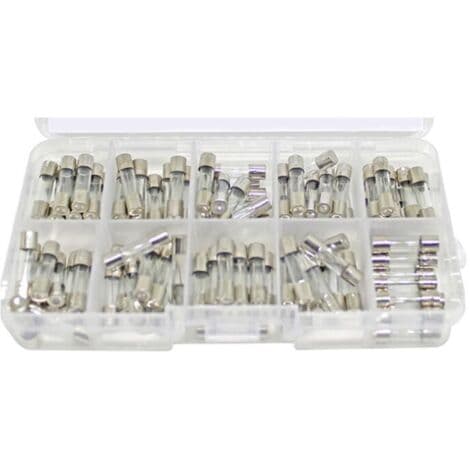 100-pack säkringar, 520 mm säkring, 0,25A6A snabb säkring