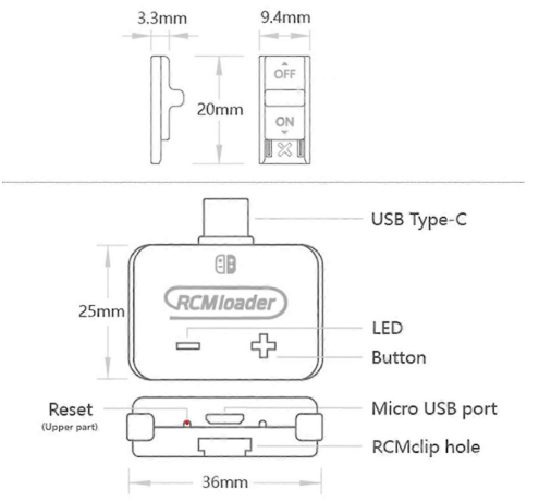 V5 RCM Loader Auto Clip Jig Værktøj til Switch NS Konsol med USB Kabel Indbygget Program