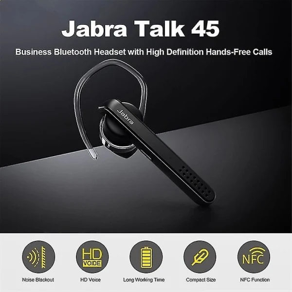 For Stealth Talk 45 Bluetooth Handsfree Headset - Sølv