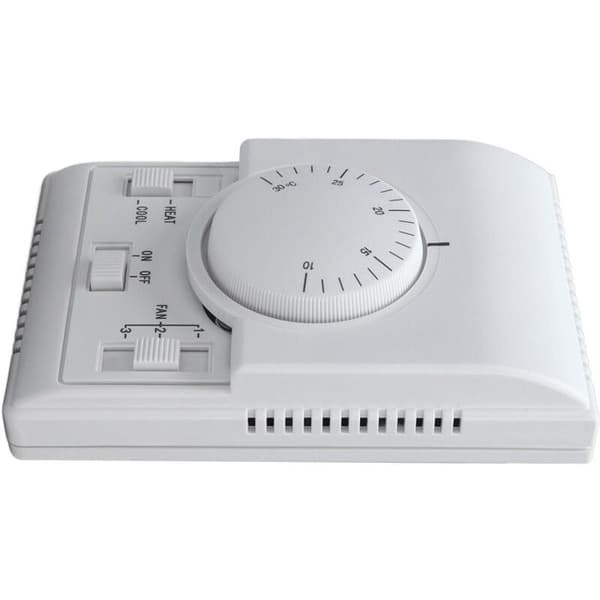 2-vägs mekanisk termostat för central luftkonditionering 110–220V – kontrollbrytare (grå)