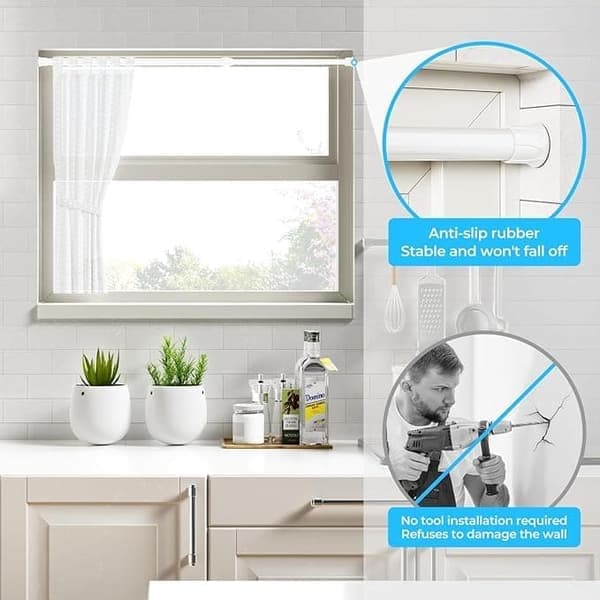 OBOSOE 2-pack Skåpskena Utdragbar 40-70cm, Vit