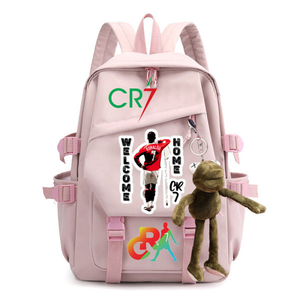 CR7 axelväska mode trend student enkel ryggsäck 23