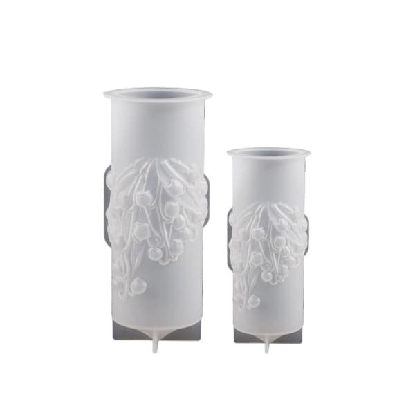 3D Cylinder Stearinlysform Kageharpiksform MELLEM Middle
