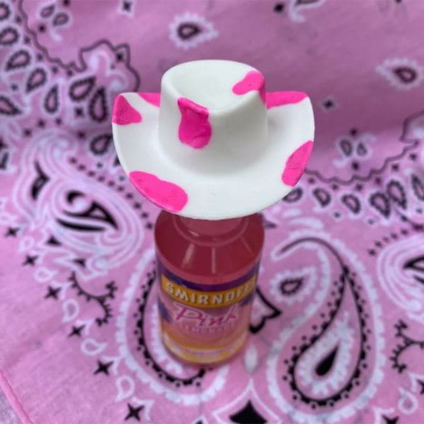 20 st Mini Cowboyhattar Möhippa Pink x 20 pcs