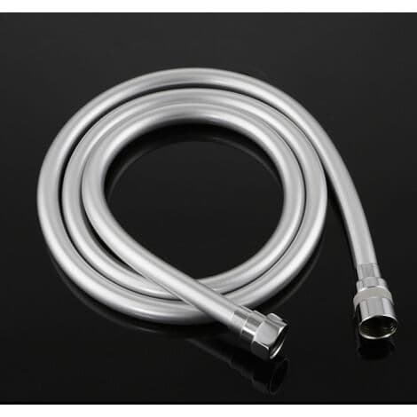 Anti-twist duschslang, 2,0 M duschslang, PVC, silvergrå.