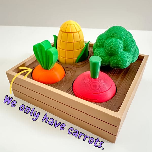 3D-printet hage-fidgetleke - skrivebordsdekorasjon for