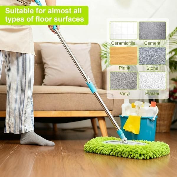 Dele Mikrofiber Moppeklude til Swiffer Sweeper Moppe Refill Dampmoppe, Vådservietter Betræk Genanvendelige Vaskbare Moppepuder til Flisegulve 8